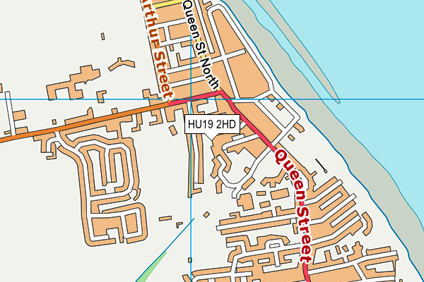 HU19 2HD map - OS VectorMap District (Ordnance Survey)