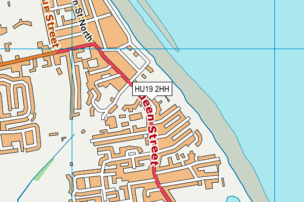 HU19 2HH map - OS VectorMap District (Ordnance Survey)