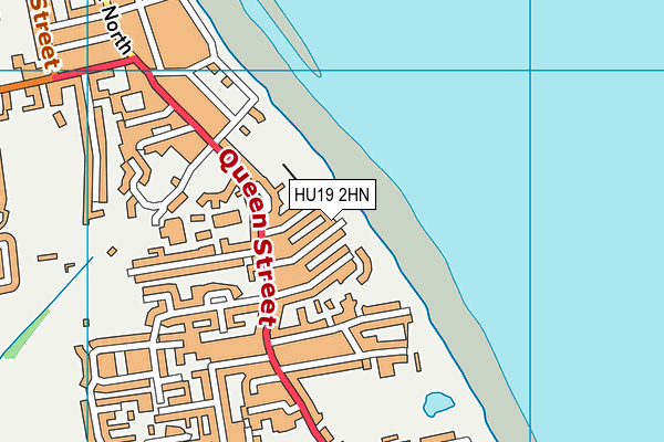 HU19 2HN map - OS VectorMap District (Ordnance Survey)