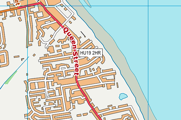 HU19 2HR map - OS VectorMap District (Ordnance Survey)