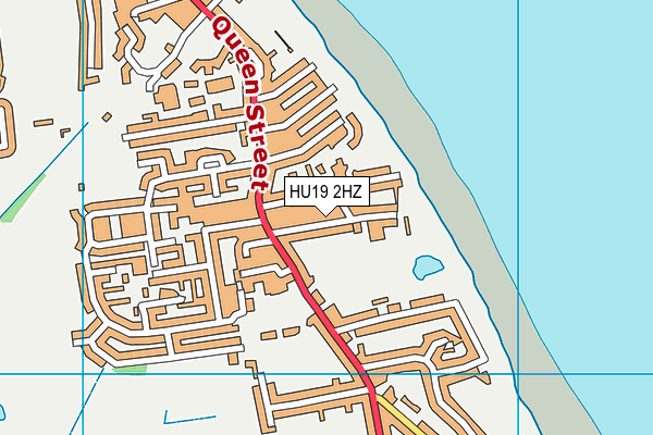 HU19 2HZ map - OS VectorMap District (Ordnance Survey)
