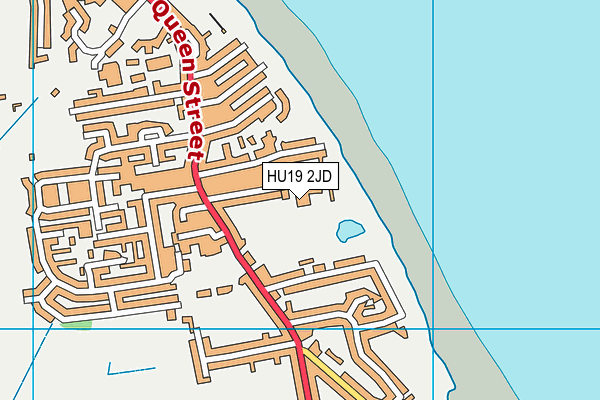 HU19 2JD map - OS VectorMap District (Ordnance Survey)