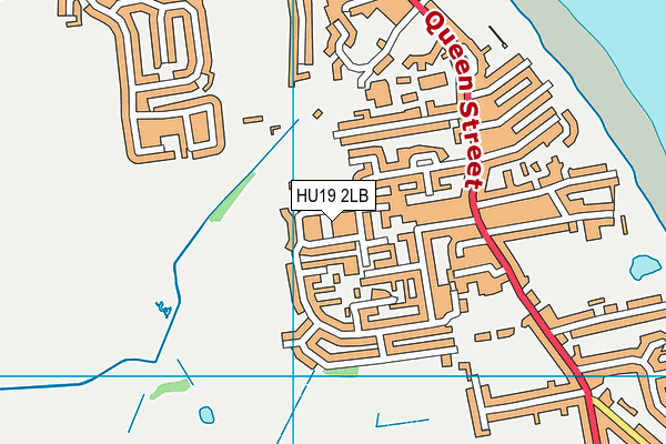 HU19 2LB map - OS VectorMap District (Ordnance Survey)