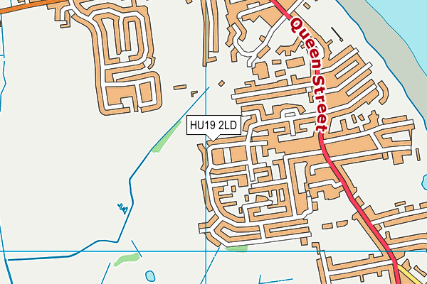 HU19 2LD map - OS VectorMap District (Ordnance Survey)