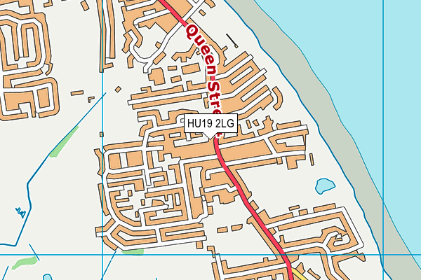 HU19 2LG map - OS VectorMap District (Ordnance Survey)