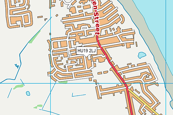 HU19 2LJ map - OS VectorMap District (Ordnance Survey)