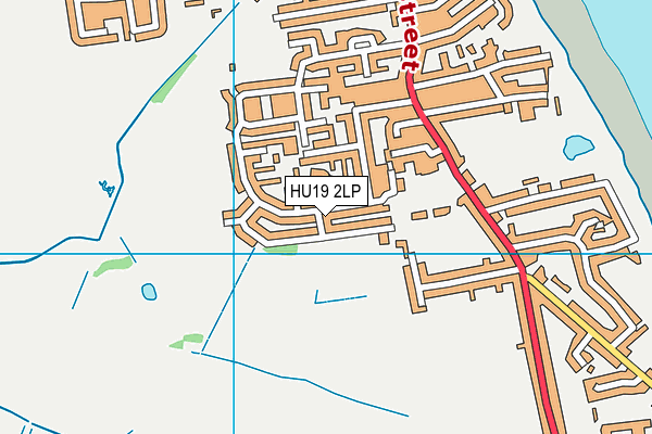 HU19 2LP map - OS VectorMap District (Ordnance Survey)
