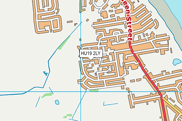 HU19 2LY map - OS VectorMap District (Ordnance Survey)