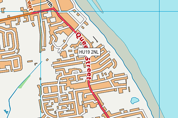 HU19 2NL map - OS VectorMap District (Ordnance Survey)