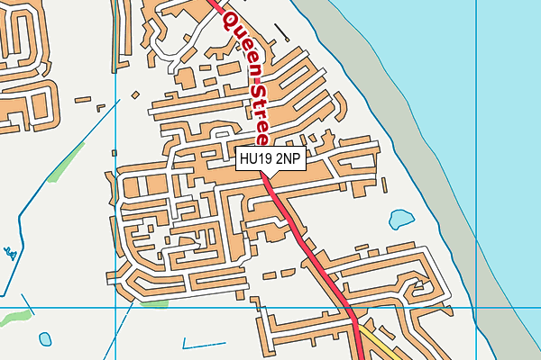 HU19 2NP map - OS VectorMap District (Ordnance Survey)