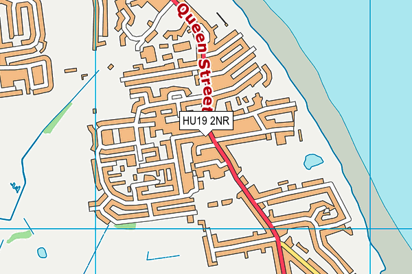 HU19 2NR map - OS VectorMap District (Ordnance Survey)
