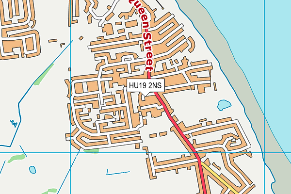 HU19 2NS map - OS VectorMap District (Ordnance Survey)