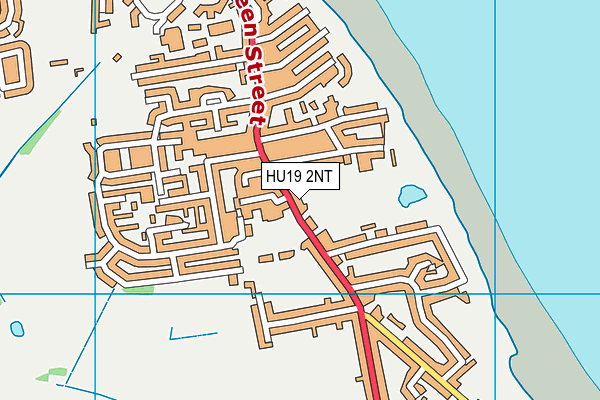 HU19 2NT map - OS VectorMap District (Ordnance Survey)