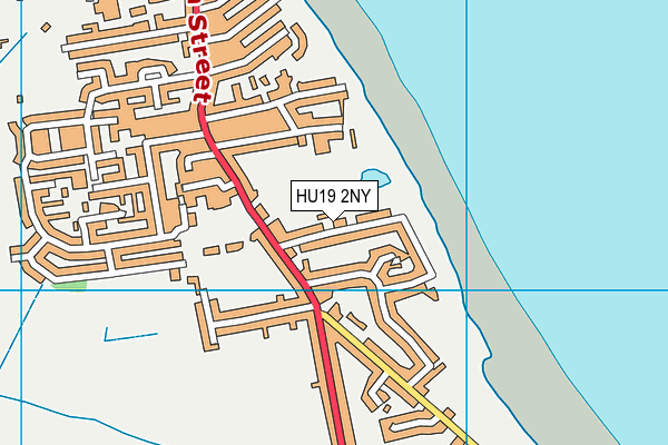 HU19 2NY map - OS VectorMap District (Ordnance Survey)