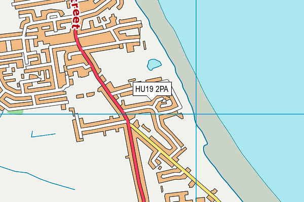 HU19 2PA map - OS VectorMap District (Ordnance Survey)