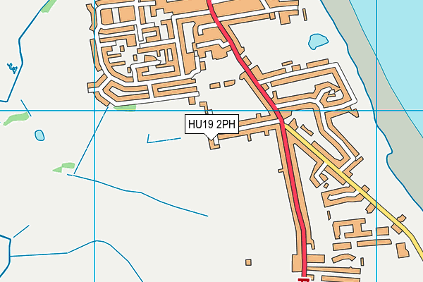 HU19 2PH map - OS VectorMap District (Ordnance Survey)