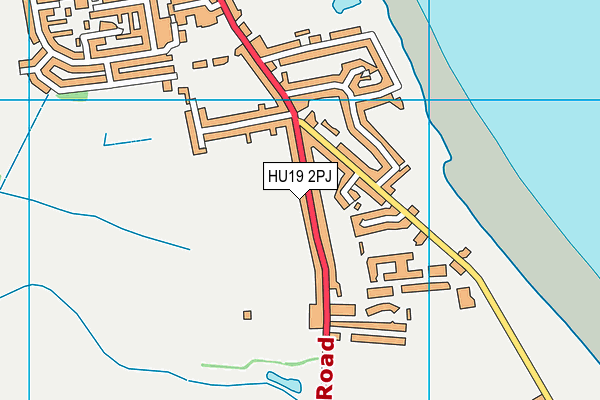 HU19 2PJ map - OS VectorMap District (Ordnance Survey)