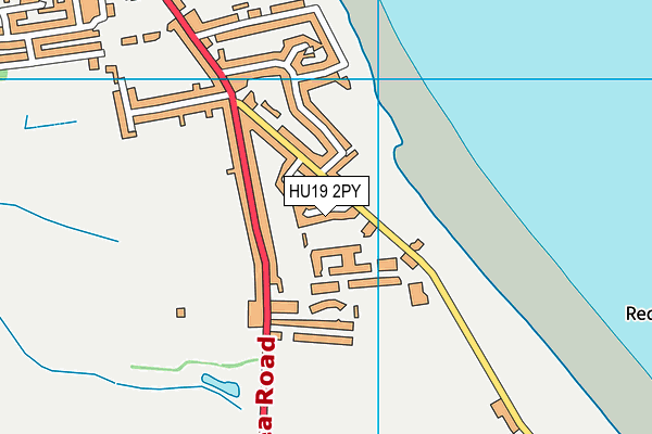 HU19 2PY map - OS VectorMap District (Ordnance Survey)