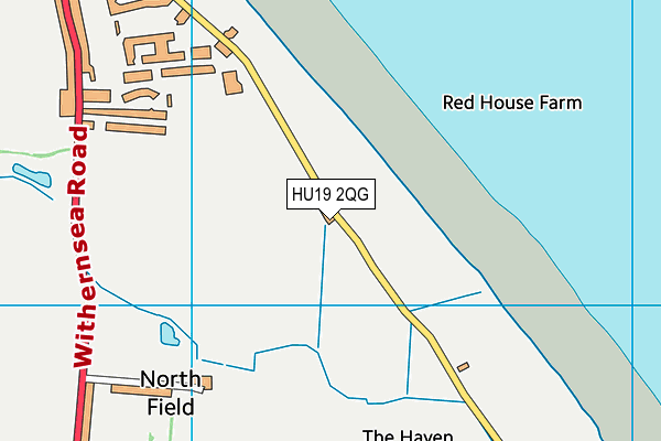 HU19 2QG map - OS VectorMap District (Ordnance Survey)