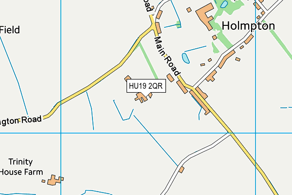 HU19 2QR map - OS VectorMap District (Ordnance Survey)