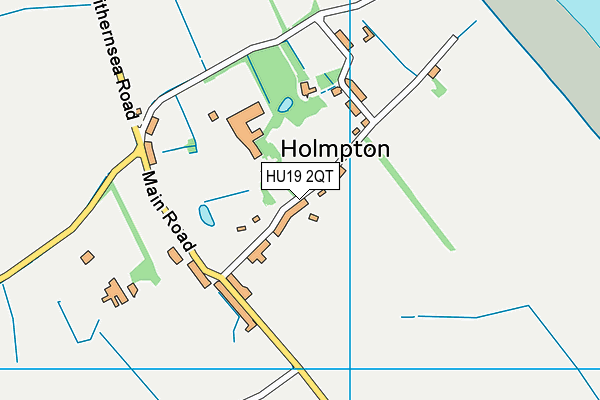 HU19 2QT map - OS VectorMap District (Ordnance Survey)