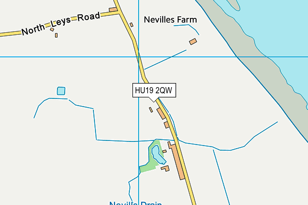 HU19 2QW map - OS VectorMap District (Ordnance Survey)