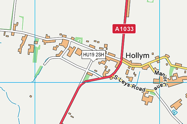 HU19 2SH map - OS VectorMap District (Ordnance Survey)