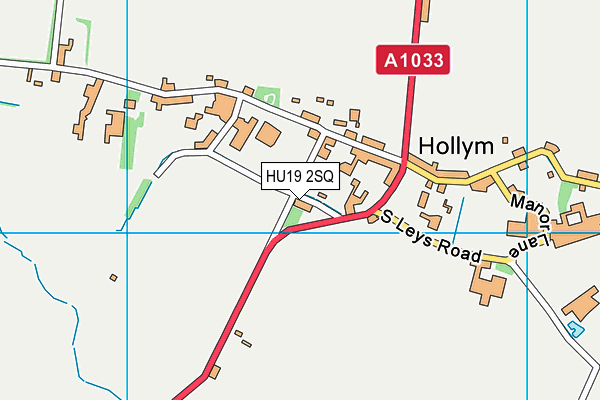 HU19 2SQ map - OS VectorMap District (Ordnance Survey)