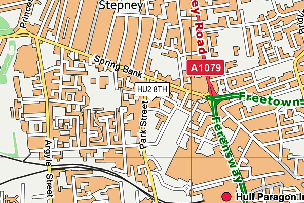 HU2 8TH map - OS VectorMap District (Ordnance Survey)