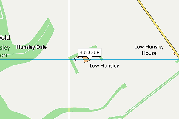 HU20 3UP map - OS VectorMap District (Ordnance Survey)