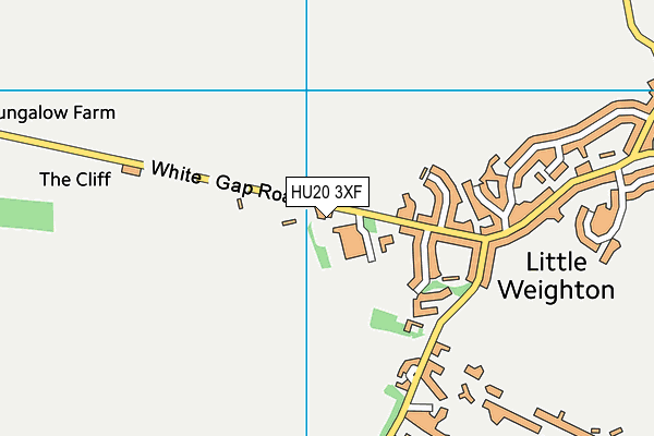 HU20 3XF map - OS VectorMap District (Ordnance Survey)
