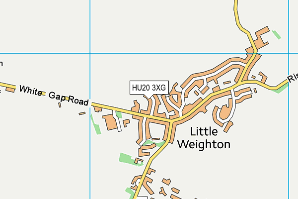 Little Weighton Playing Field map (HU20 3XG) - OS VectorMap District (Ordnance Survey)