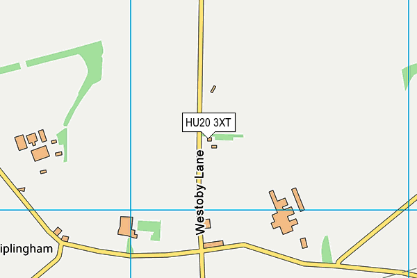 HU20 3XT map - OS VectorMap District (Ordnance Survey)