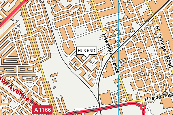 HU3 5ND map - OS VectorMap District (Ordnance Survey)