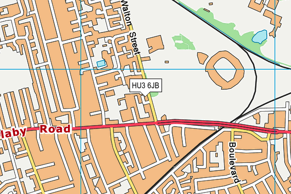 Walton Street Leisure Centre map (HU3 6JB) - OS VectorMap District (Ordnance Survey)