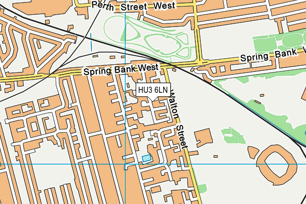 HU3 6LN map - OS VectorMap District (Ordnance Survey)