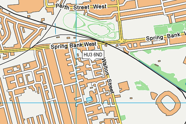 HU3 6ND map - OS VectorMap District (Ordnance Survey)