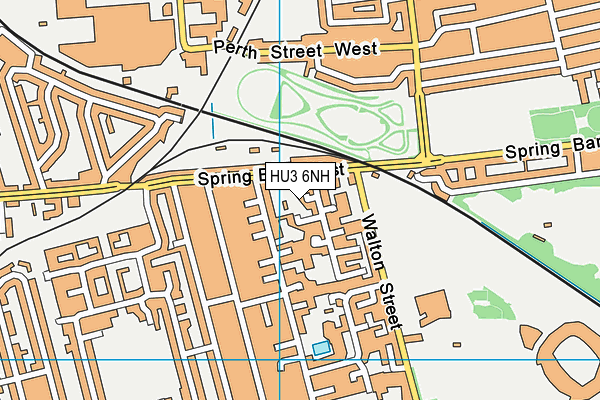 HU3 6NH map - OS VectorMap District (Ordnance Survey)