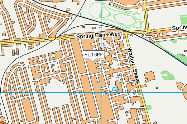 HU3 6PP map - OS VectorMap District (Ordnance Survey)