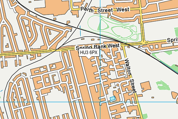 HU3 6PX map - OS VectorMap District (Ordnance Survey)