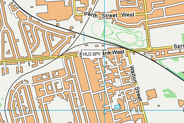 HU3 6PY map - OS VectorMap District (Ordnance Survey)