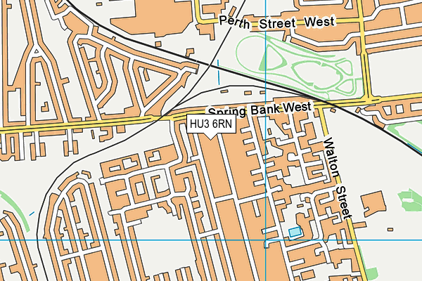 HU3 6RN map - OS VectorMap District (Ordnance Survey)