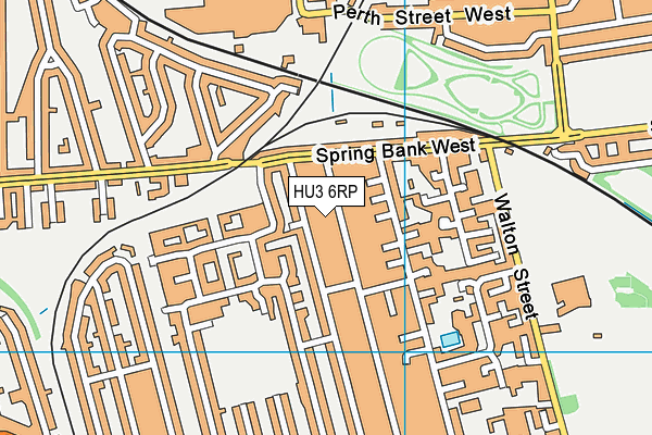 HU3 6RP map - OS VectorMap District (Ordnance Survey)