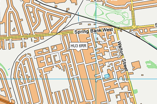 HU3 6RR map - OS VectorMap District (Ordnance Survey)