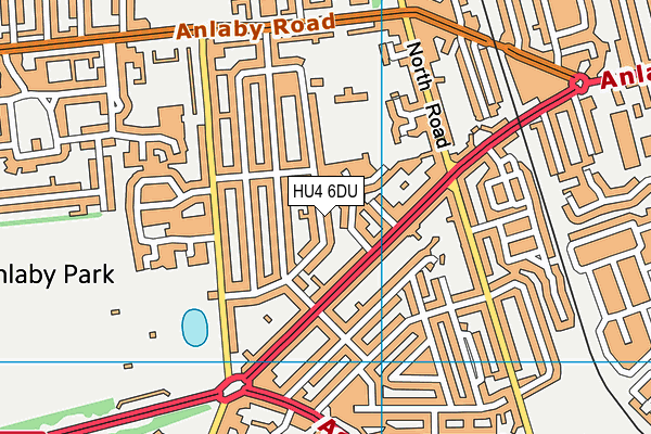 HU4 6DU map - OS VectorMap District (Ordnance Survey)