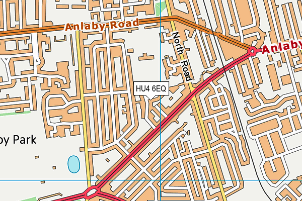 HU4 6EQ map - OS VectorMap District (Ordnance Survey)