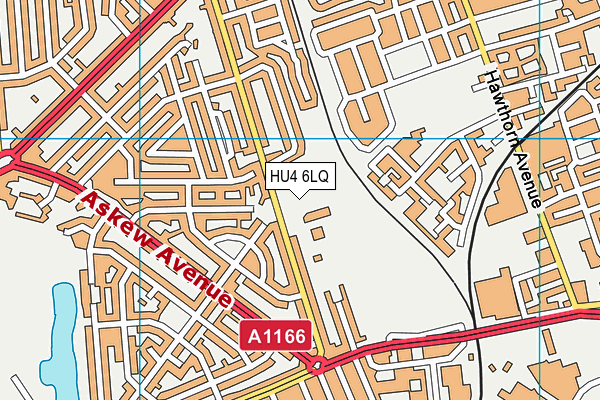 HU4 6LQ map - OS VectorMap District (Ordnance Survey)