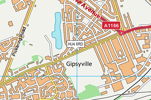 HU4 6RD map - OS VectorMap District (Ordnance Survey)