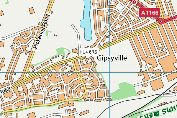 HU4 6RS map - OS VectorMap District (Ordnance Survey)