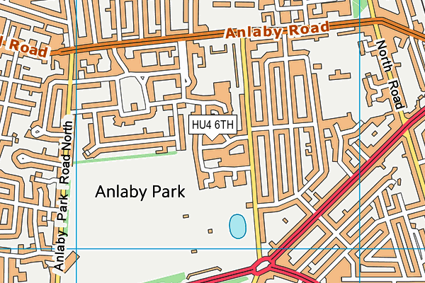 HU4 6TH map - OS VectorMap District (Ordnance Survey)